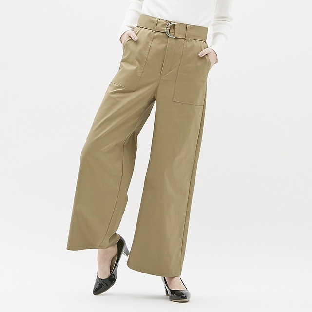 チノウエストベルトベイカーワイドパンツNR