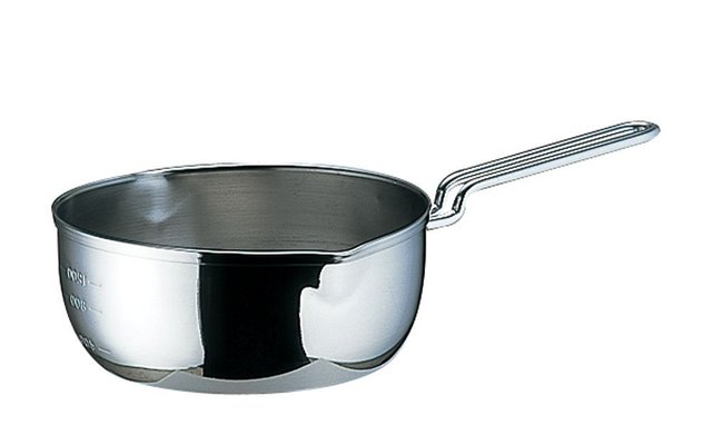 共柄三層鋼 雪平鍋 目盛付 18cm