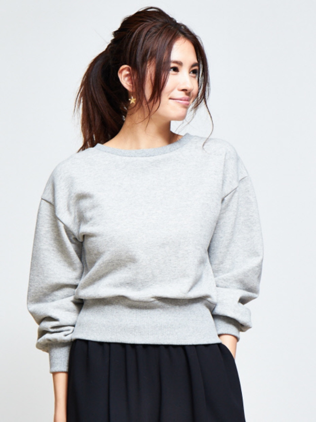 グレーコンパクトスウェット