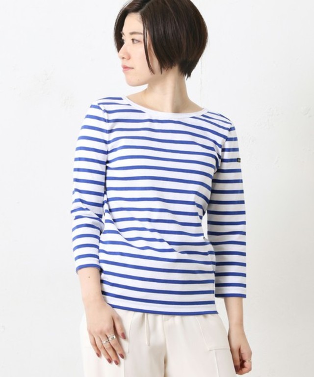 Le minor バックVボーダーカットソー