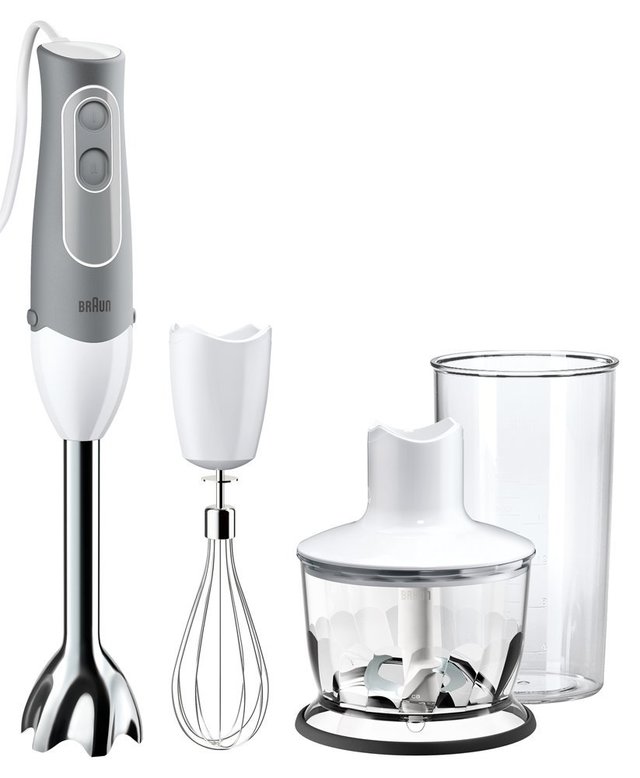 ブラウン マルチクイック ハンドブレンダー 【1台4役 : 「つぶす」「混ぜる」「きざむ」「泡立てる」】 MQ535
