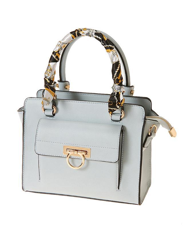 シャルマン スカーフ付2wayハンドバッグ