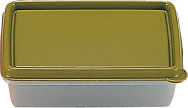 ダロプラスト 保存容器 スクエアストレージコンテナ 0.5L オリーブ