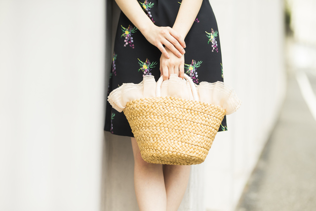 フリルカゴバッグ