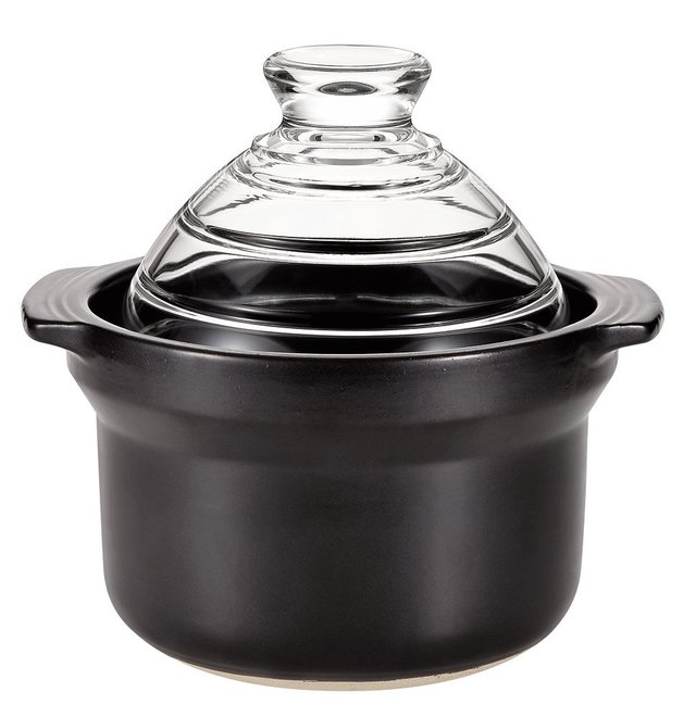 パール金属 おかゆ ご飯鍋 1合 炊き ガラス蓋付 ガス火専用 炊飯器 レシピ付き あじわい L-1806