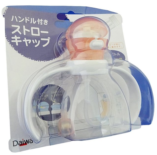 台和 プチエイド HS-N16 ハンドル付きストローキャップ (ピンク) ペットボトル500・350ml兼用