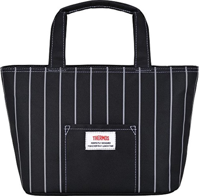 サーモス 保冷ランチバック 4L ブラック ストライプ RDU-0042 BSR