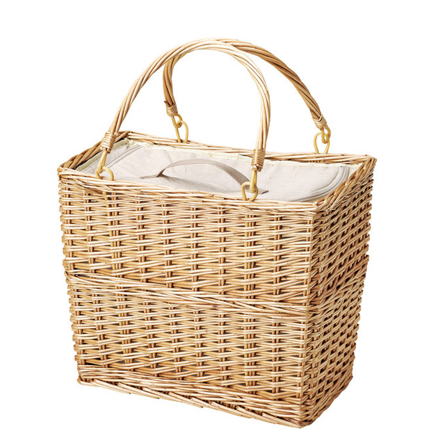 煮柳バスケット ピクニックバスケット 保冷バッグ