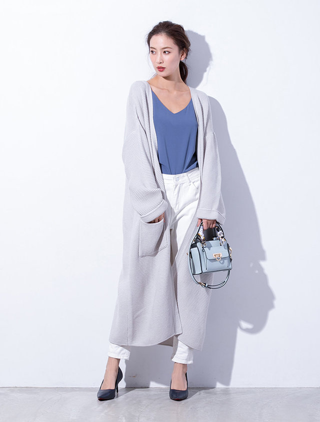 ライトニットマキシガウン