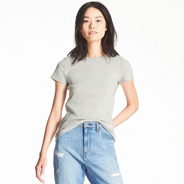 スーピマコットンリブクルーネックT（半袖）