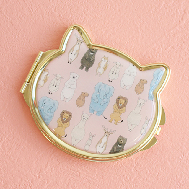 キャット コンパクトミラー (アニマル)