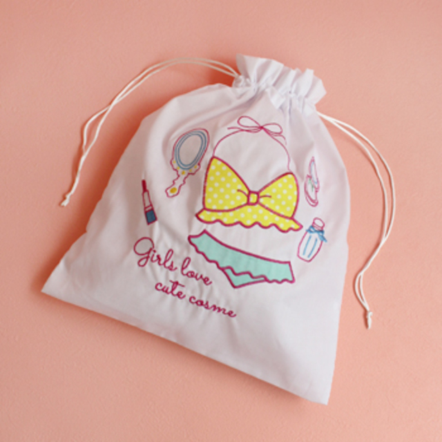 ミニョンヌ刺しゅう巾着 (コスメ)