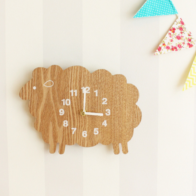 アニマルダイカットクロック (ヒツジ)