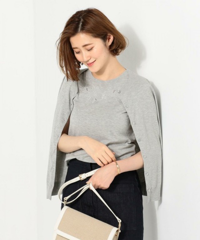 レース刺繍ノースリーブ ツインセット