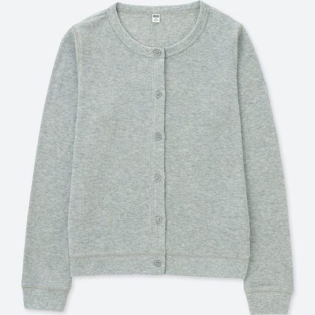 ミニワッフルカーディガン(長袖)