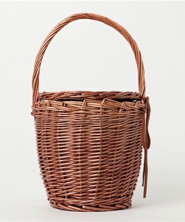 ラタン素材バスケットバッグ