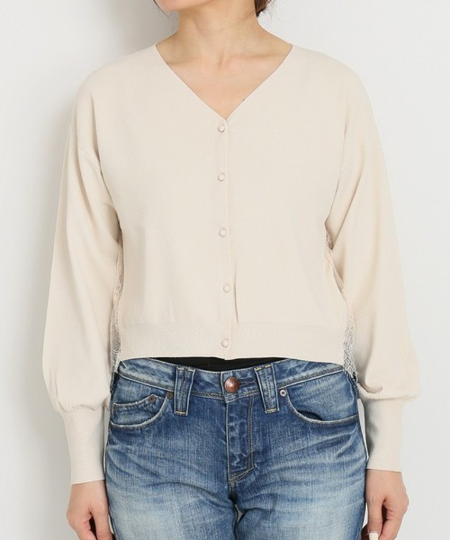 バックレースコンパクトカーディガン