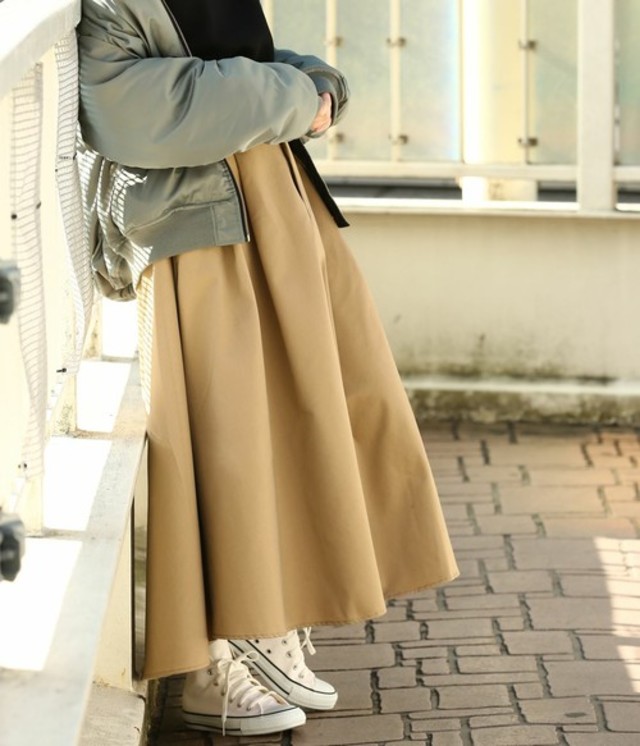 【WEB限定】チノボリュームスカート