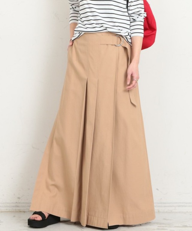 チノベルトプリーツマキシスカート