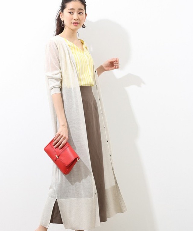 シアーロングカーディガン