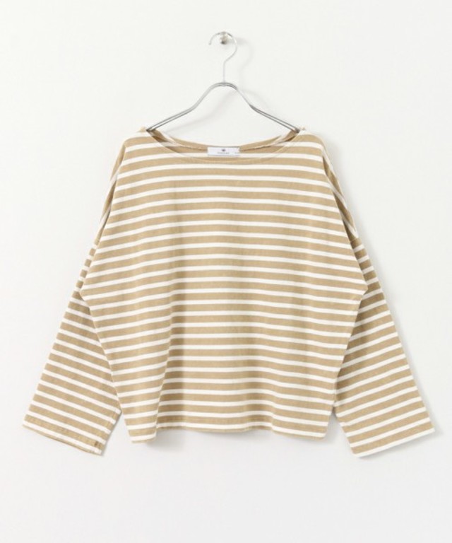 加工ボーダープルオーバー