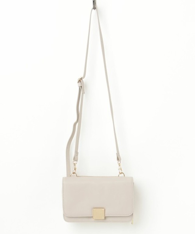 スクエアメタルウォレットバッグ