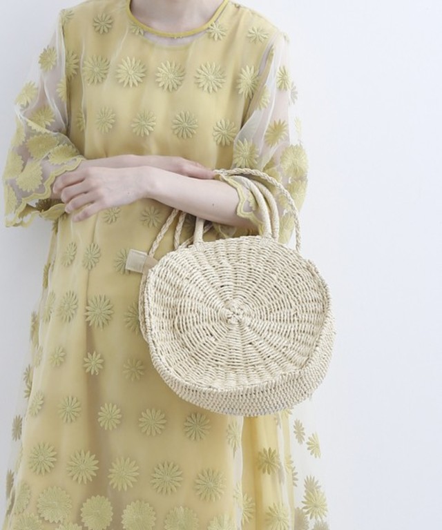 ペーパーサークルかごバッグ