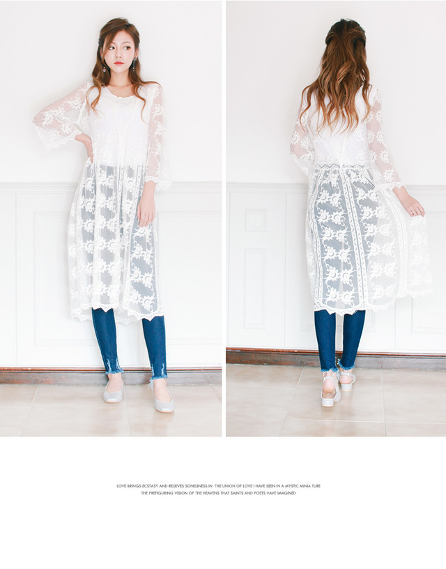 チュールレースワンピース