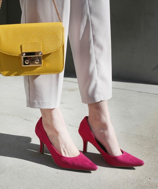 8.5㎝ヒール美脚ポインテッドトゥパンプス