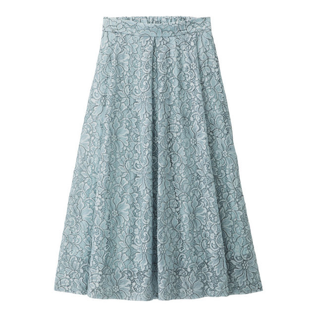 レースフレアミディスカート