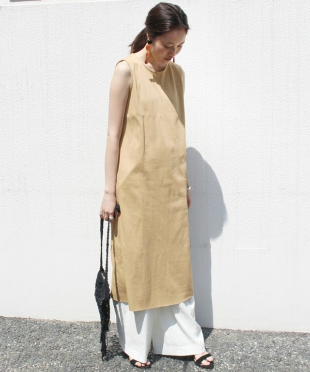 バスクリブ ロングワンピース