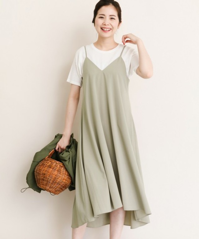 イレギュラーヘムキャミワンピース