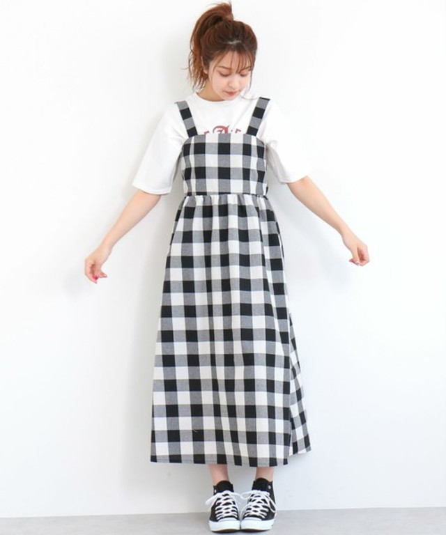 バスト切替キャミワンピース