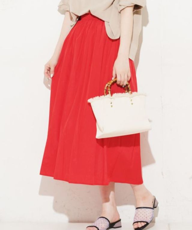 ふんわりタックスカート