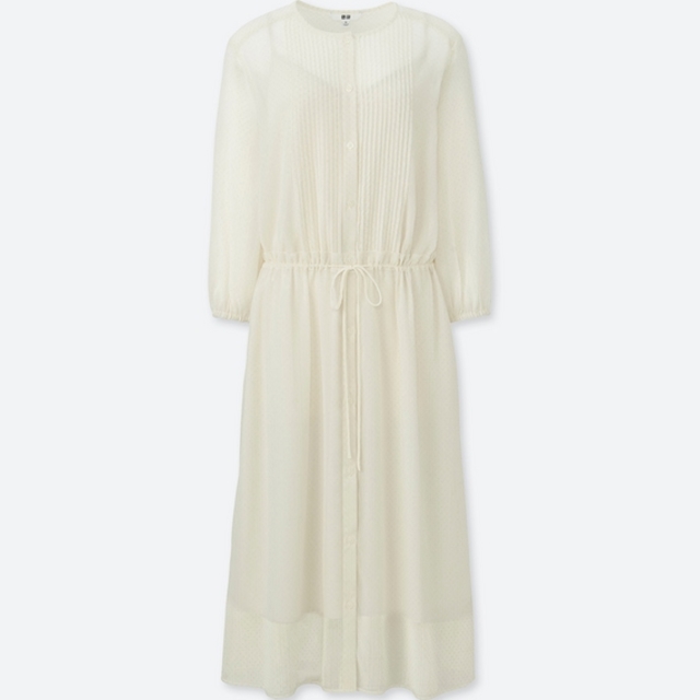 シフォンギャザーワンピース