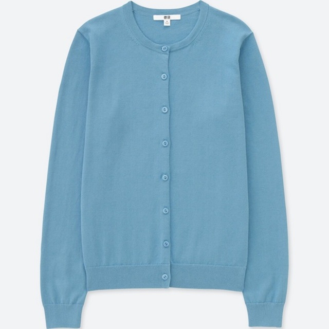 UVカットクルーネックカーディガン