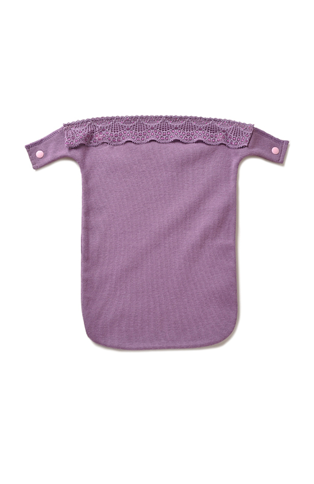 まるでキャミソールを着ているみたいな　胸もとカバー（パープル）