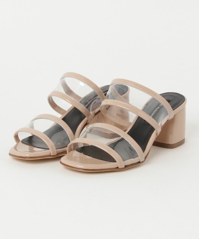 FABIO RUSCONI クリア 2ストラップサンダル