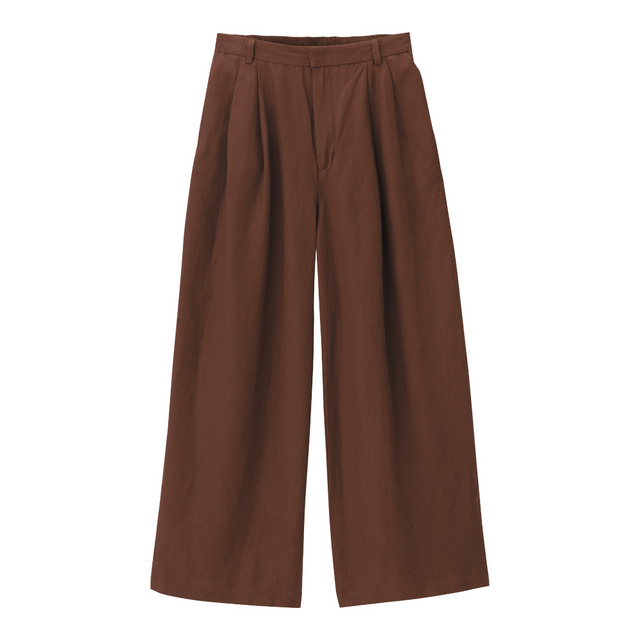 リネンブレンドワイドパンツSB