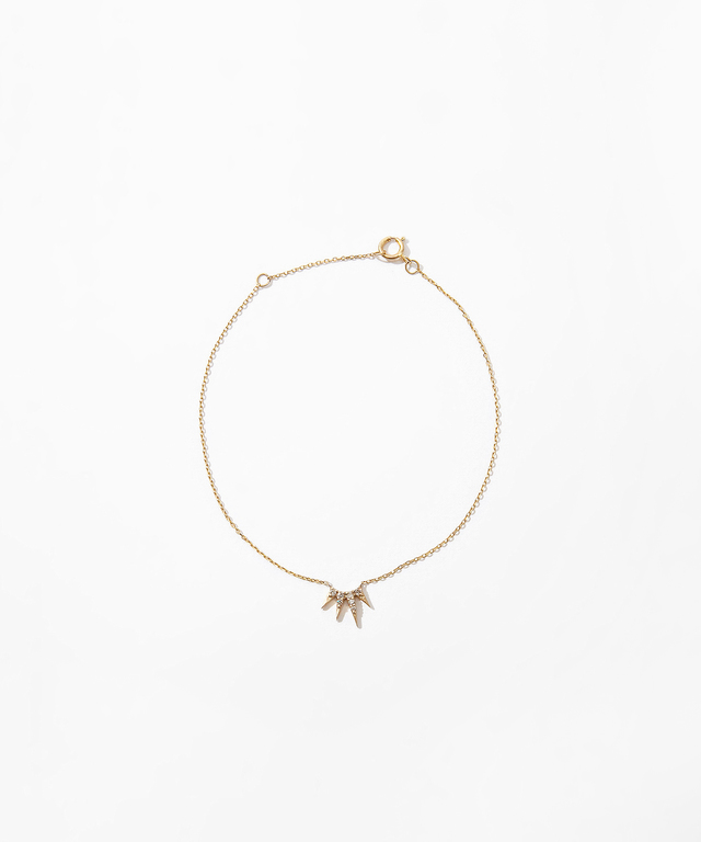 "dawn" K10 モチーフ メレダイヤ ブレスレット