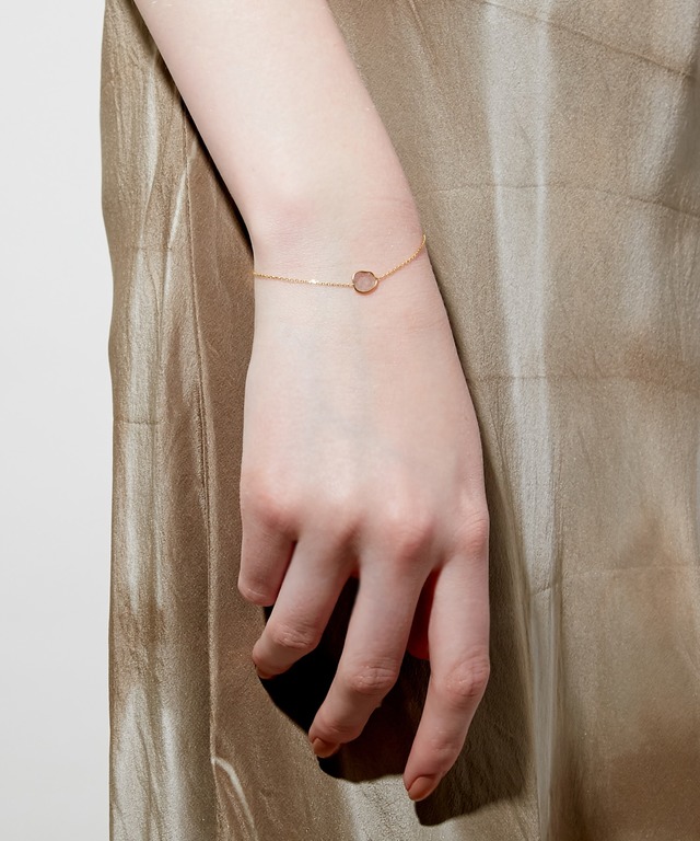 "raw beauty" K10 スライスダイヤモンドチェーンブレスレット