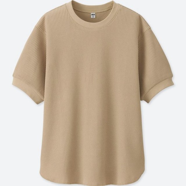 ワッフルクルーネックT