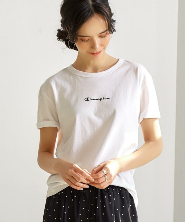 SC Champion×GL フロントロゴ Tシャツ