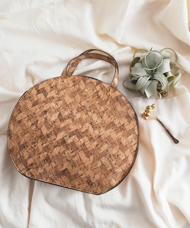 コルク模様サークルバッグ/ショルダーバッグ