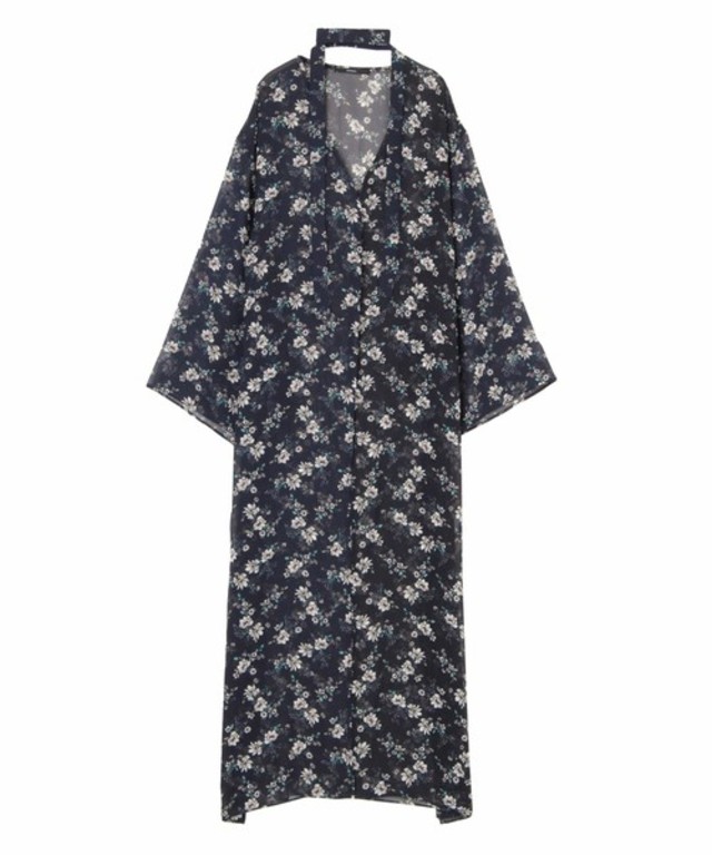 スリットスリーブ2WAYマキシシャツ