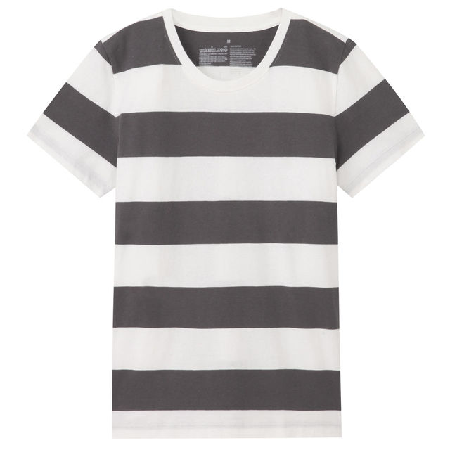 オーガニックコットンクルーネック半袖Ｔシャツ（ボーダー）