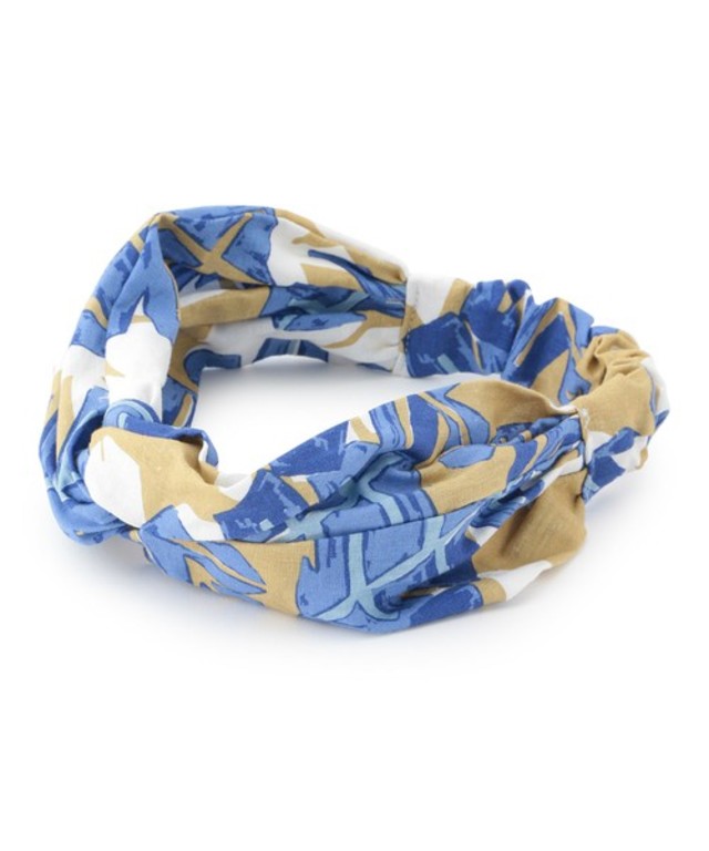 ボタニカル柄ターバン