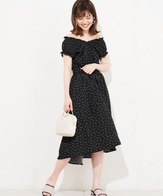 ギャザーフリル2WAYワンピース