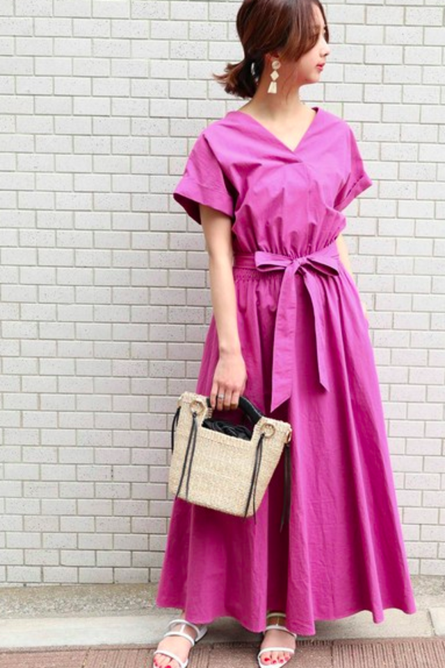 タイプライターロングワンピース