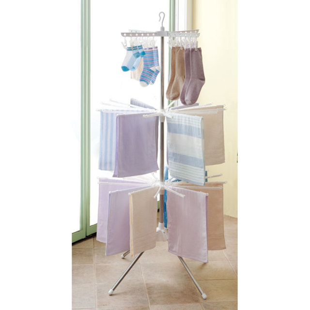 工具不要!スタンド式物干しパラソル